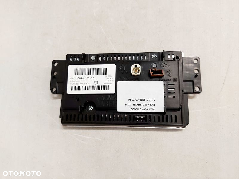 CITROEN C3 2 II DS3 WYŚWITLACZ EKRAN MONITOR 9816246080 9816246080-00 - 4