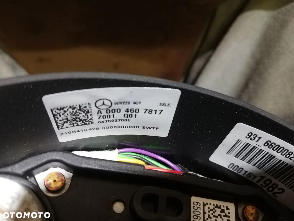 MERCEDES W223 W206 W213 KIEROWNICA AMG SKÓRA A0004607817 - 4