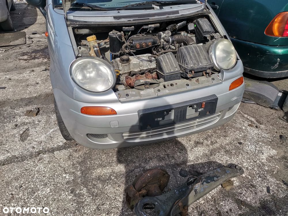 Daewoo Matiz maska zderzak chlodnica polos silnik skrzynia drzwi lusterko szyba fotel - 9