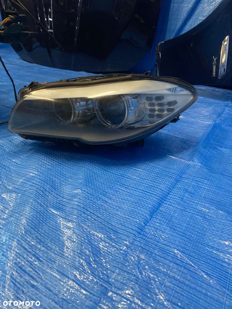 PRZÓD KOMPLETNY BMW F10 F11 NIEBIESKI A76 TIEFSEEBLAU MASKA ZDERZAK LAMPY XENON PAS PRZEDNI CHŁODNICE 535I KOMPLET EUROPA - 23