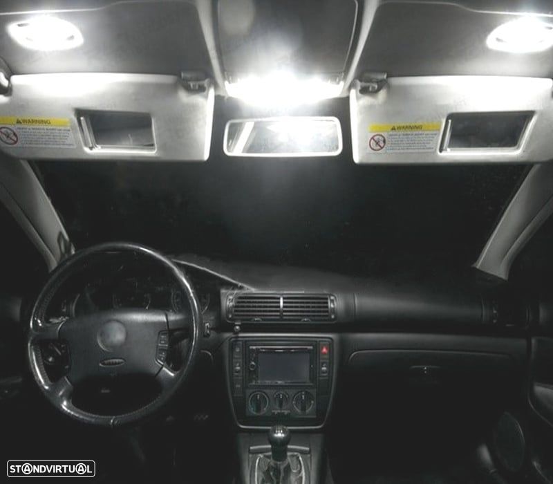 KIT COMPLETO DE 17 LAMPADAS LED INTERIOR PARA VOLKSWAGEN VW PASSAT B5 SEDAN 97-05 - 4
