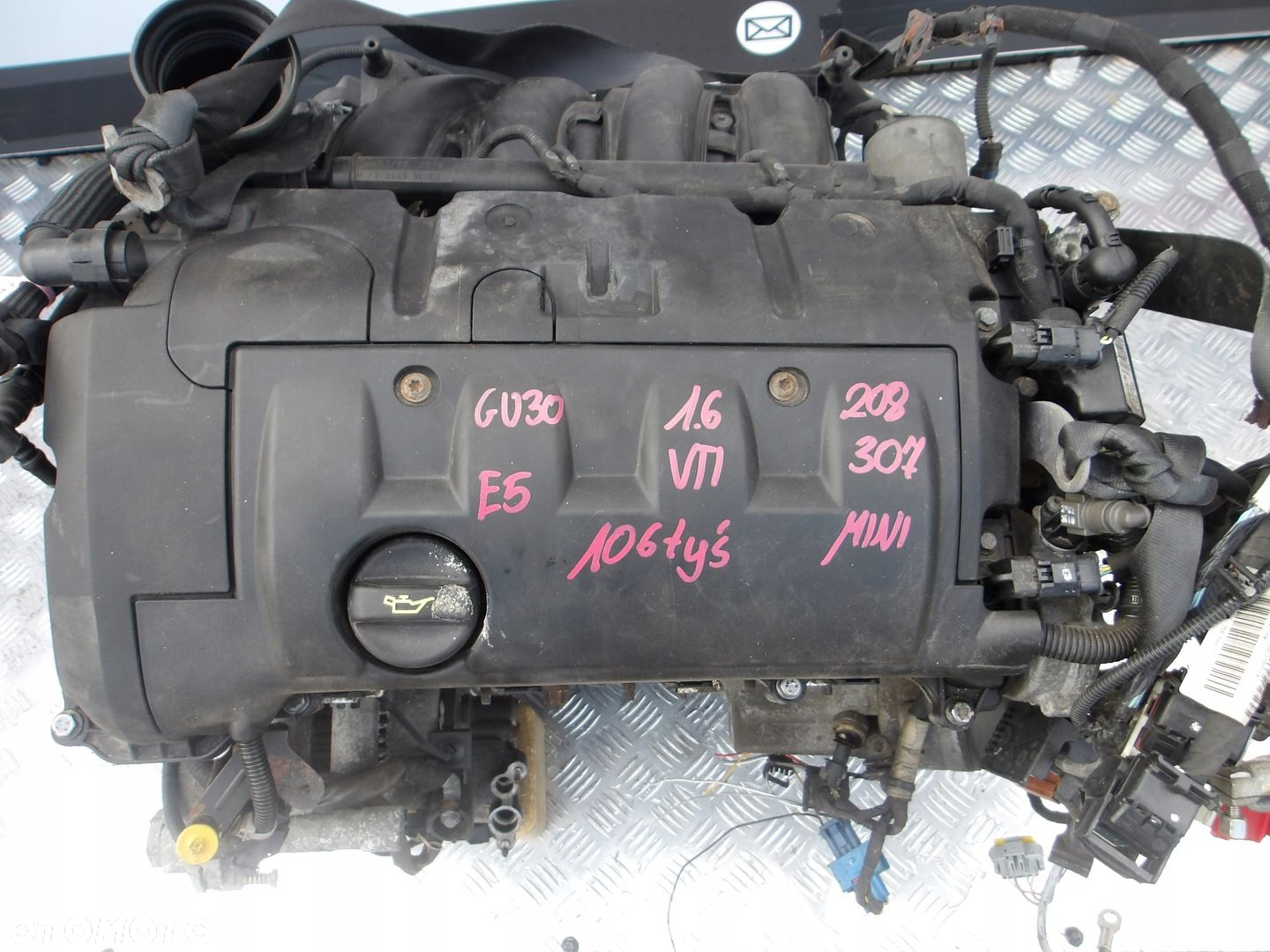 SILNIK PEUGEOT 208 307 1.6 VTI GU30 EURO5 106 TYS - 2