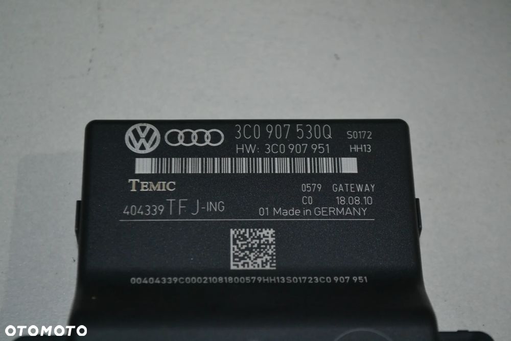 VW SEAT AUDI SKODA MODUŁ GATEWAY 3C0907530Q - 2