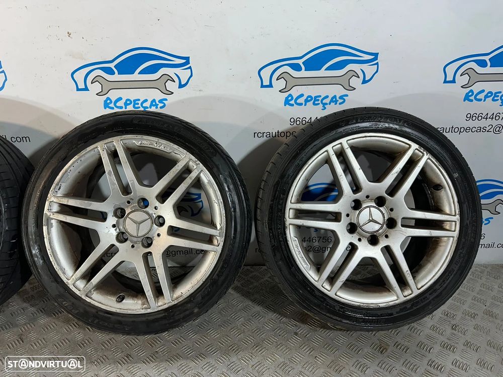 .Conjunto Jantes 17 AMG Originais Mercedes Benz 5x112 7.5J 8.5J ET47 ET58 - 6