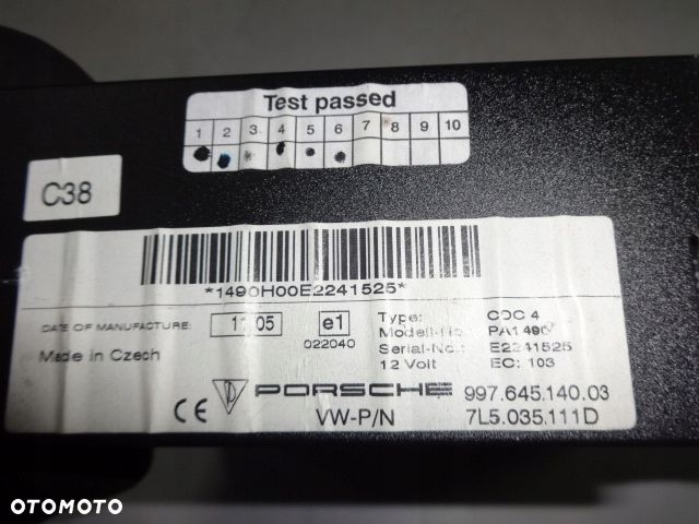 PORSCHE CAYENNE I 02-10r ZMIENIARKA PŁYT CD - 2