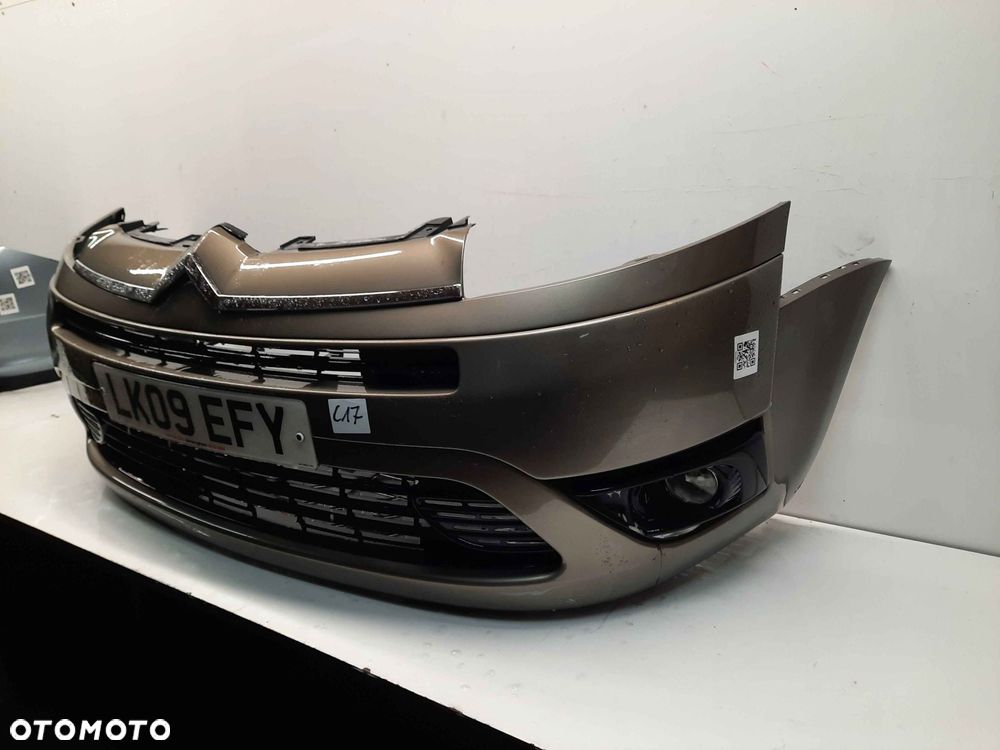 ^ ZDERZAK PRZÓD PRZEDNI DO CITROEN C4 GRAND PICASSO KEBC ZŁOTY PIASKOWY HALOGENY - 3