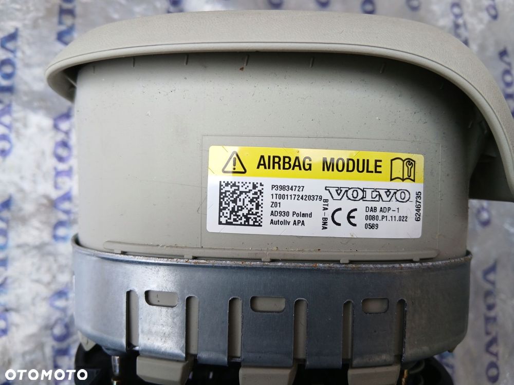 poduszka powietrzna airbag kierowcy 39834727 volvo xc60 ii 2018r - 5
