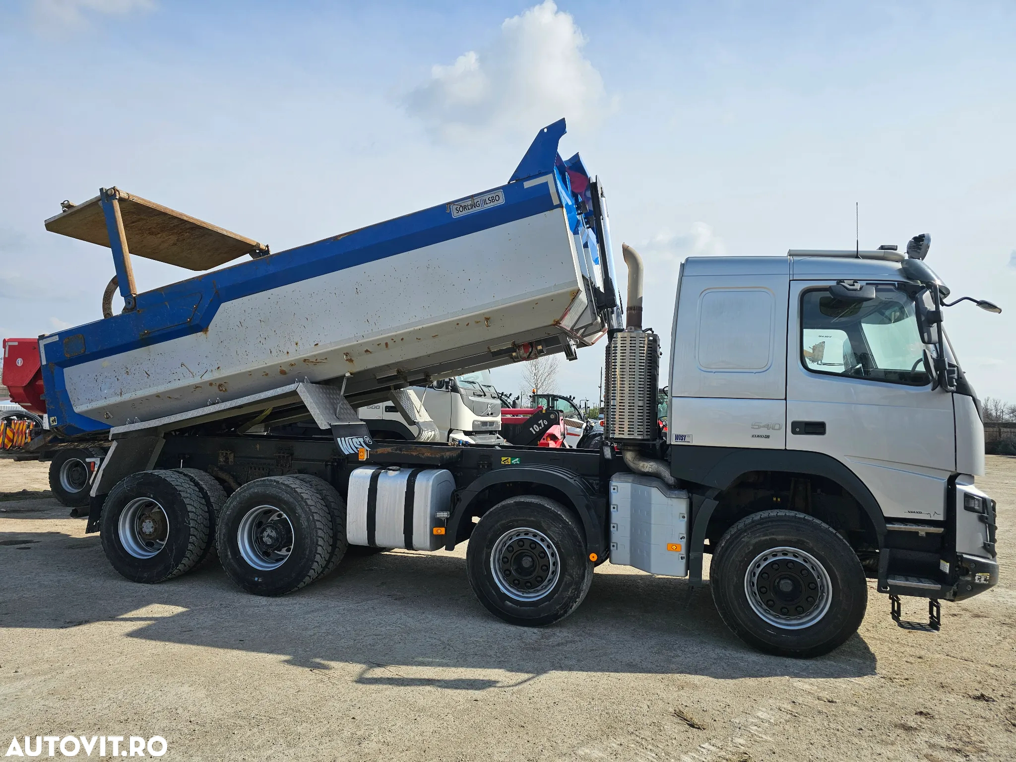 Volvo FMX 540 8x4 HD full complet autobasculanta basculanta - 2
