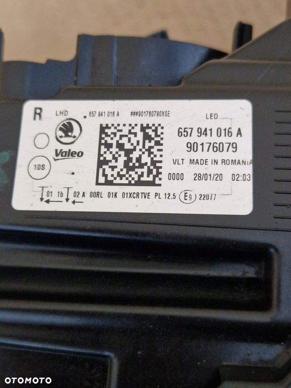 LAMPA PRAWA Skoda Scala 2019 CRYSTAL LIGHTING ORYGINAŁ - 7