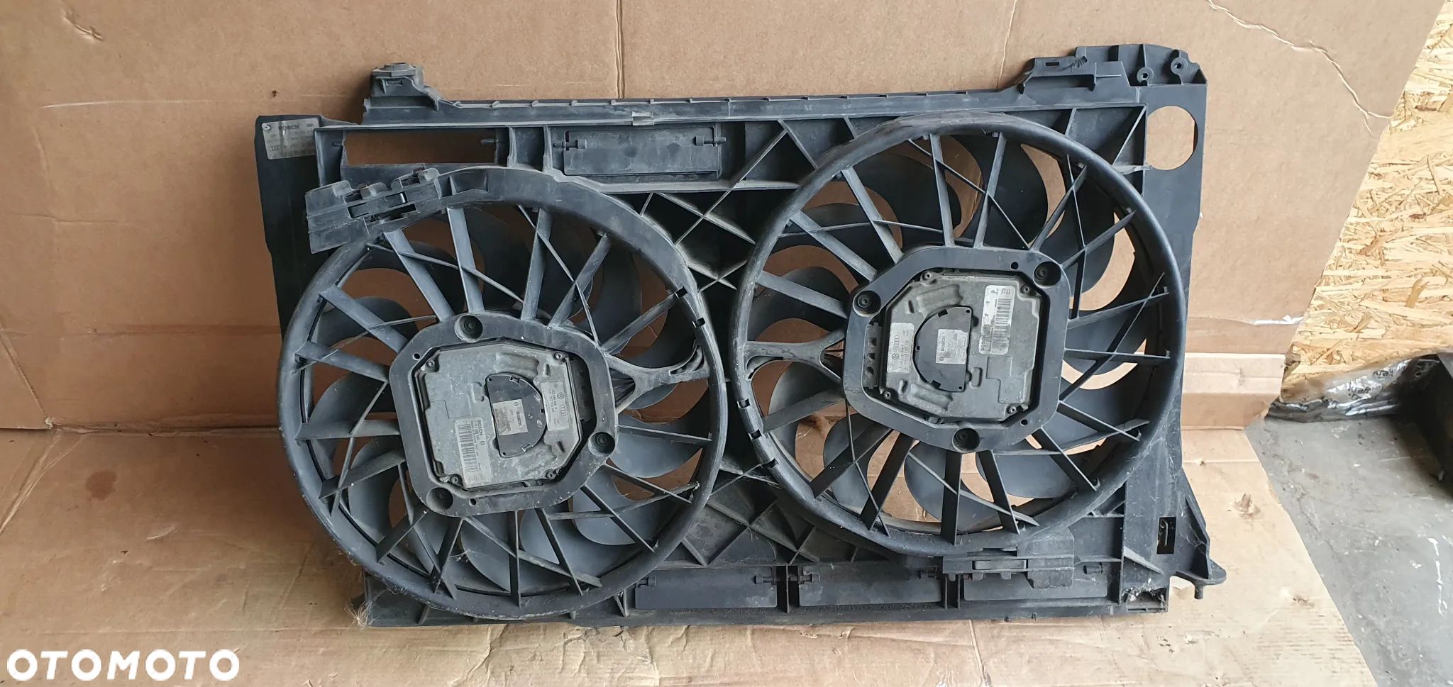 Wentylator chłodnicy wentylatory Audi A8 D3 4.2 TDI 4E0959455H 4E0910455 4E0121205B - 1