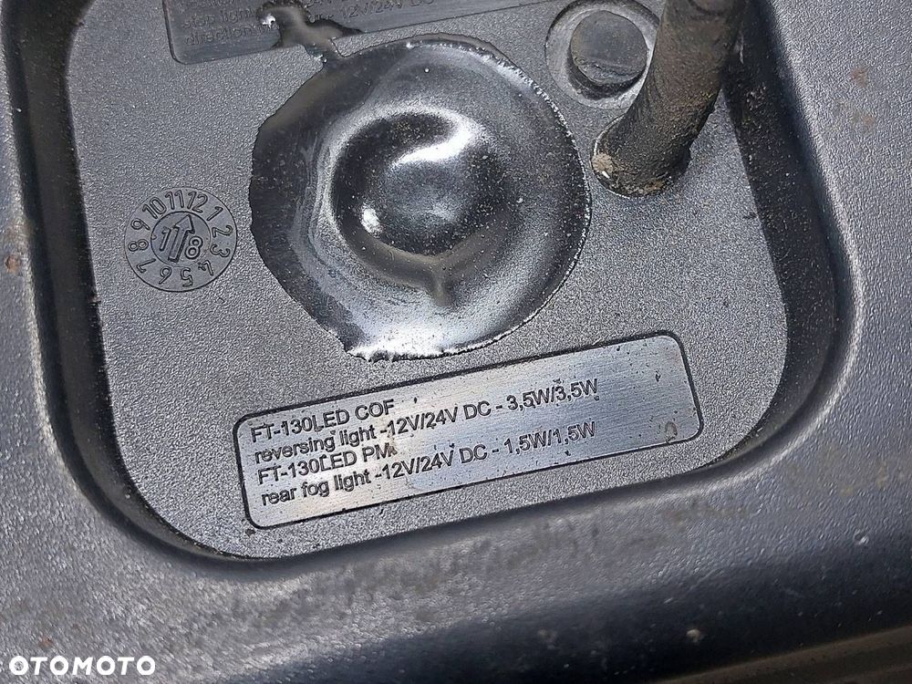 LAMPA LEWY TYŁ + PRAWY TYŁ DOKA LAWETA PRZYCZEPKA FRISTOM FT-130 COF - 12