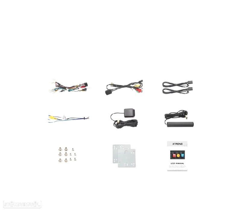 AUTO RÁDIO GPS ANDROID 13 PARA TOYOTA COROLLA RAV4 LAND CRUISER - 4