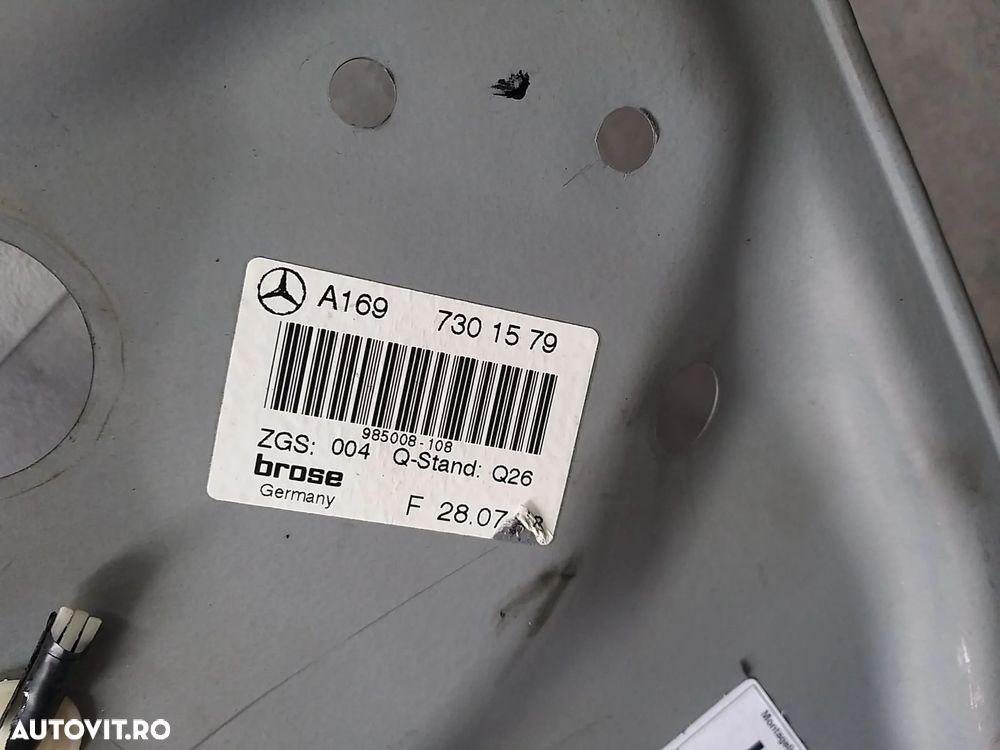 Macara geam electric stanga spate mercedes b class w245 a1697301579 - 3