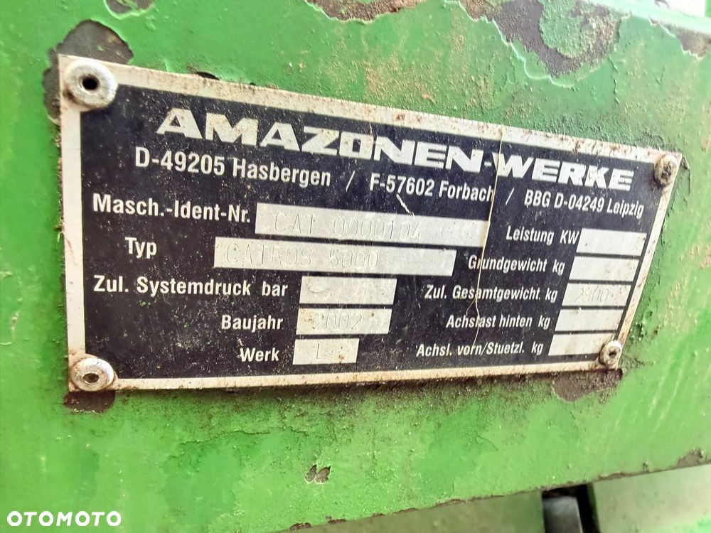 Amazone CATROS 5000 - 18