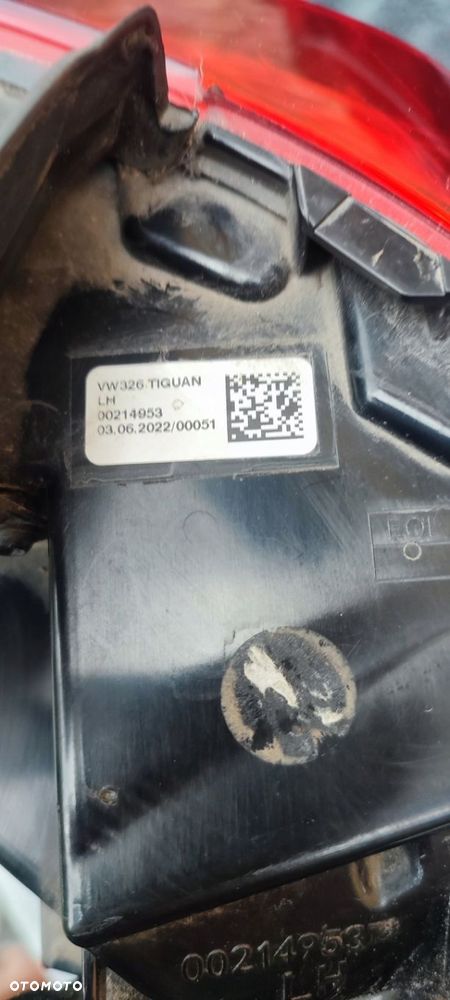 Lampa Lewa Tylna w błotnik Oryg. Vw Tiguan Lift 2022r 5NA945207J Ładna Bdb - 9