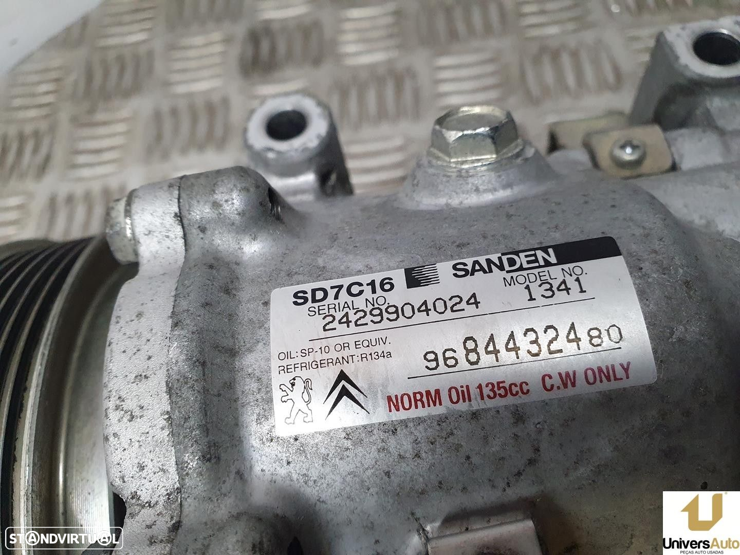 COMPRESSOR AR CONDICIONADO PEUGEOT 3008 LIMUSINA 2010 -9684432480 - 4
