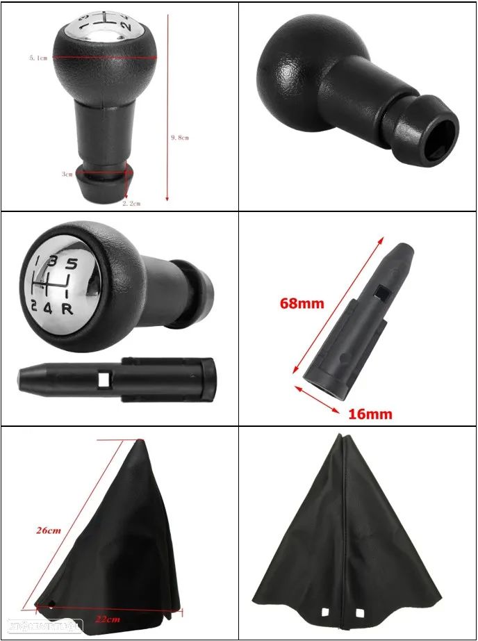 Manete Moca mudanças e fole Peugeot Citroen - 5