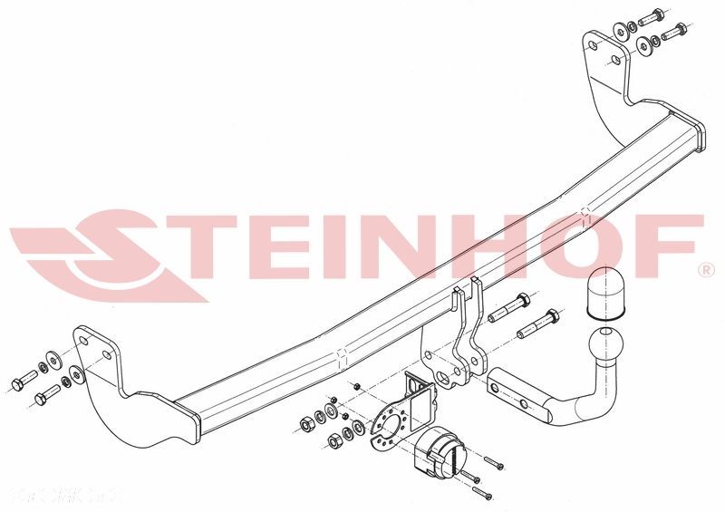 Hak Holowniczy + MODUŁ 7PIN  do Citroen DS3 od 2009 - 2