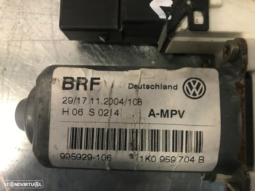 MOTOR DO ELEVADOR DO VIDRO VOLKSWAGEN TOURAN - TRAS ESQUERDO / TRAS DIREITO 1K0959703B 1K0959704B - 6