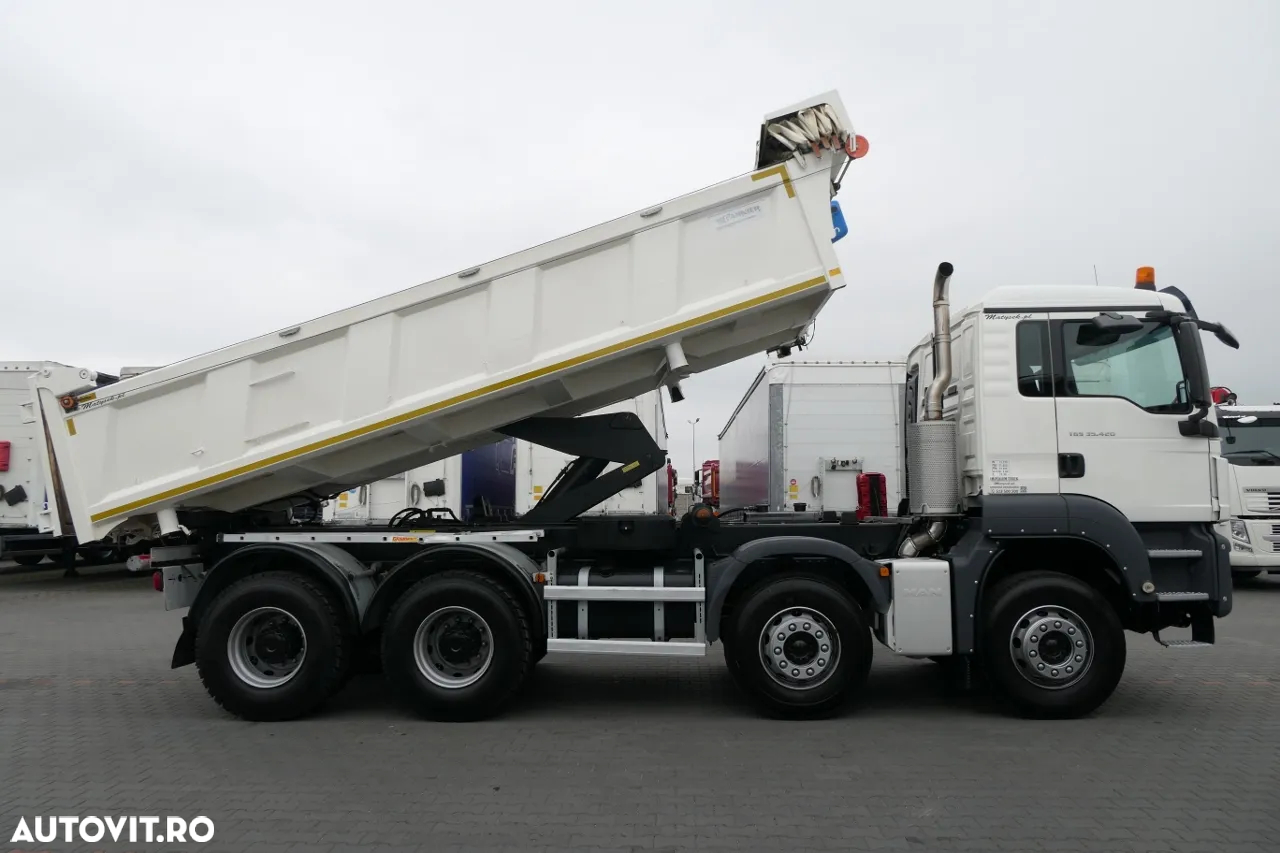 MAN TGS 35.420 / 8x4 / BASCULANTE / HYDROBOARD / EURO 6 / 2018 - 5