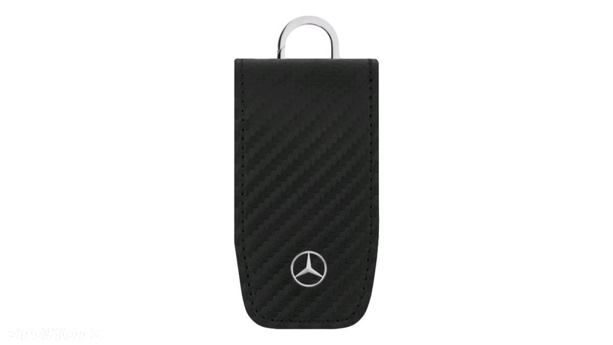 MERCEDES Etui skorzany pokrowiec na kluczyki brelok do kluczy karbon OE - 2