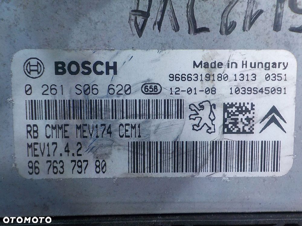 C3 PICASSO 1.6 B 12r 5D sterownik komputer silnika 0261506620 967379780 - 6