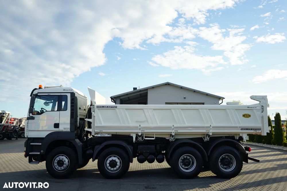 MAN TGA 35.480 / 8x6 / BASCULATOR CU 2 LATE / HYDRODOLT / MEILLER KIPPER / MANUAL / CAMERĂ - 17