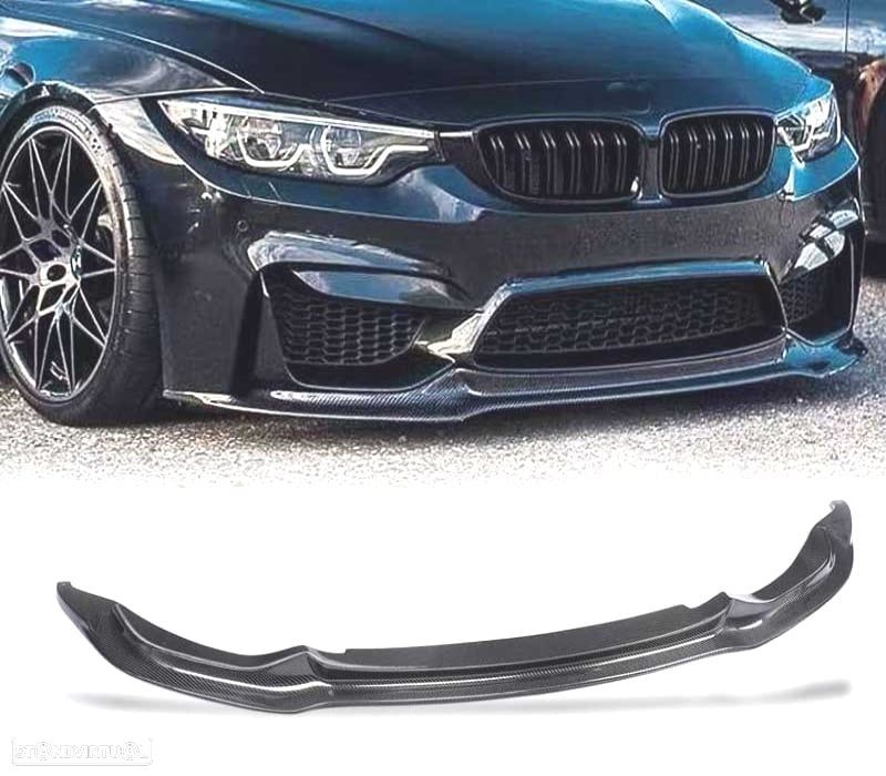 SPOILER LIP FRONTAL BMW F80 F82 F83  LOOK M4 CS CARBONO - 1