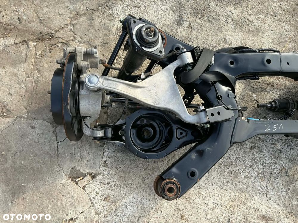 belka tył oś trawersa sanki nissan Murano Z51 4x4 08-14R + amortyzatory Orginał bez rdzy super stan import italy - 2