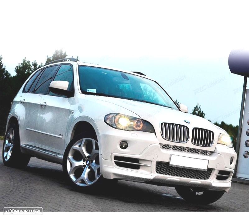 LIP SPOILER FRONTAL + DIFUSOR SPOILER TRASEIRO BMW X5 E70 06-10 - 1