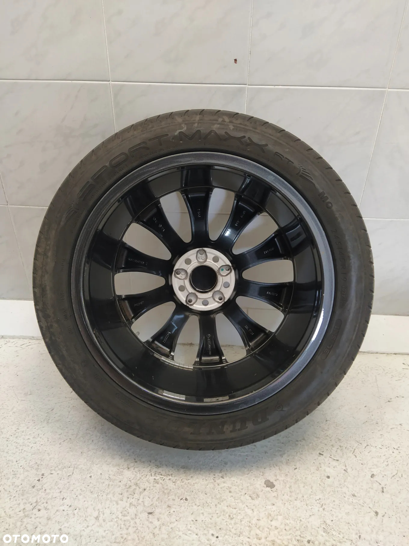 MERCEDES 8X19 4x FELGI ALUMINIOWE R19 5X112 ET38 OPONY 245/45 KOŁA 4X CZUJNIKI TPMS - 9