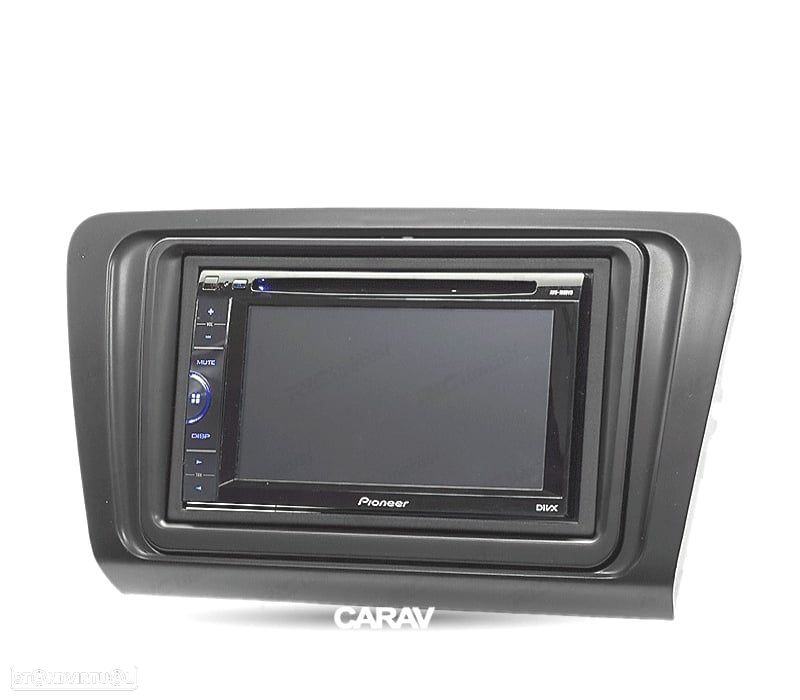 MOLDURA ADAPTADOR PRETO PARA RADIO 2-DIN PARA SKODA OCTAVIA 13+ - 1