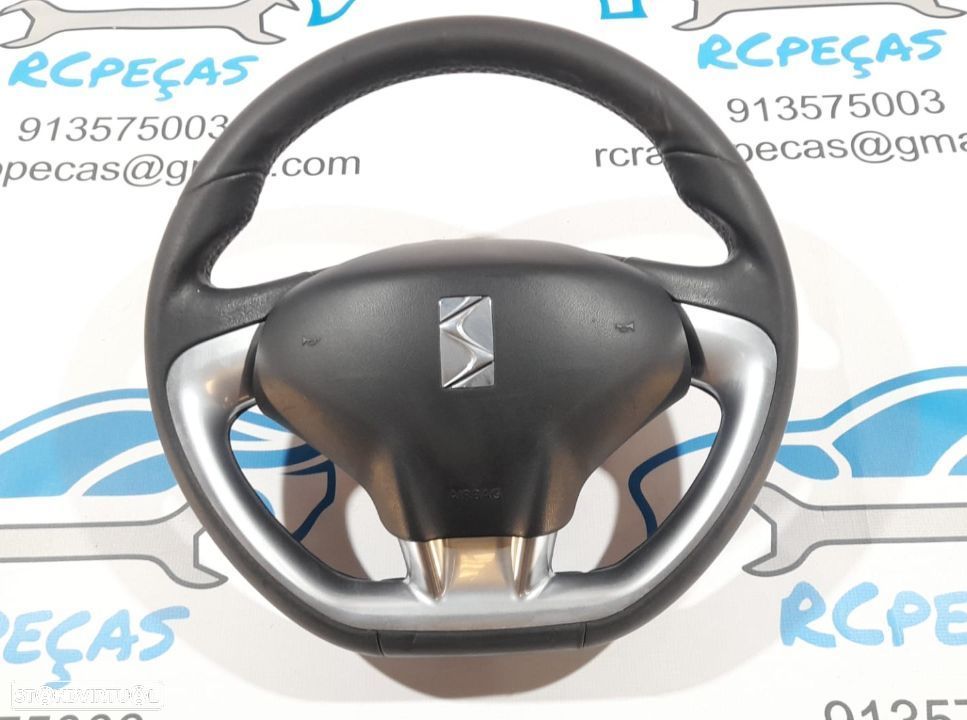 VOLANTE GUIADOR COMPLETO CITROEN DS3 DS 3 PELE AIRBAG - 4