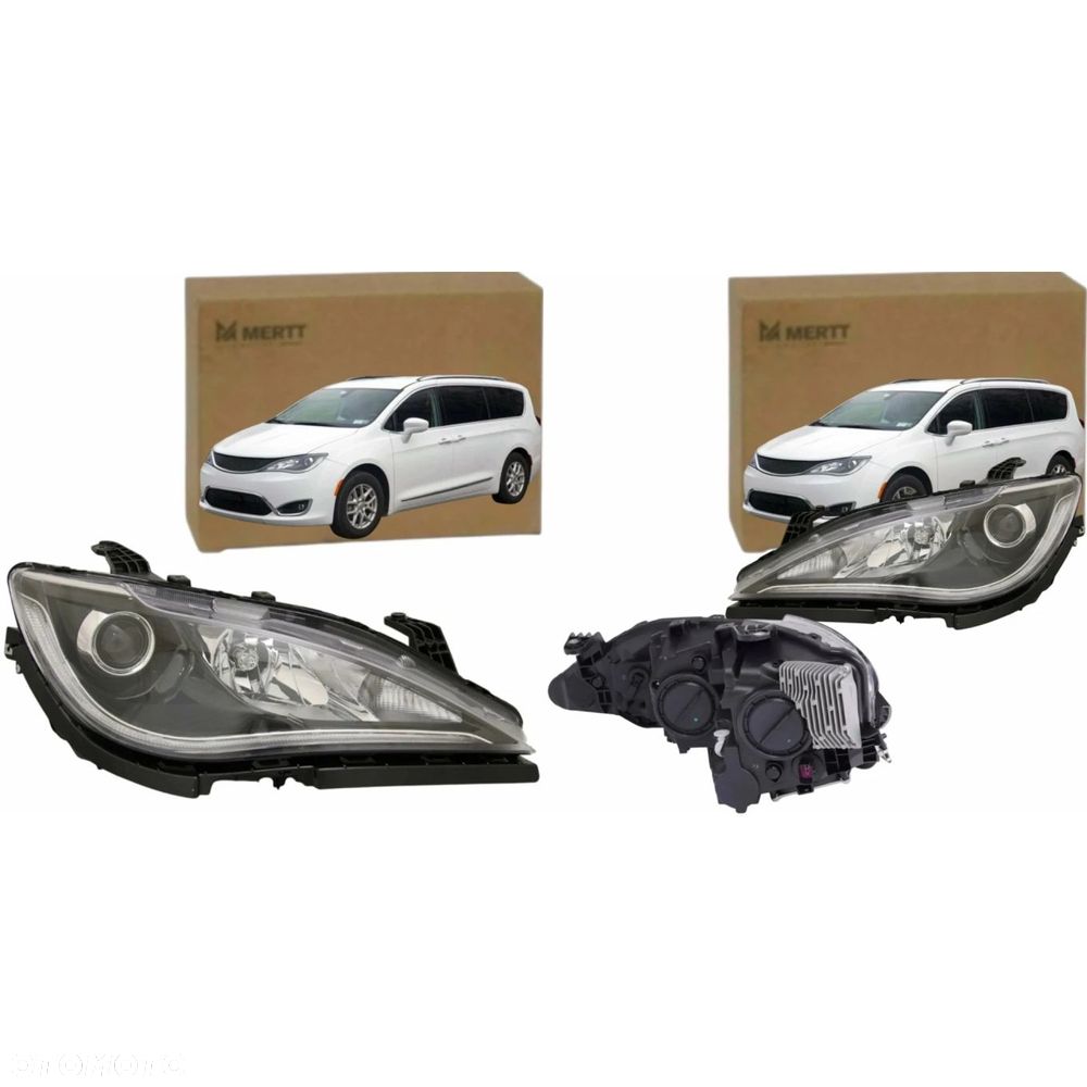 Chrysler Pacifica 2016-2020 Lampy reflektory przód komplet LED Ksenon EU - 2