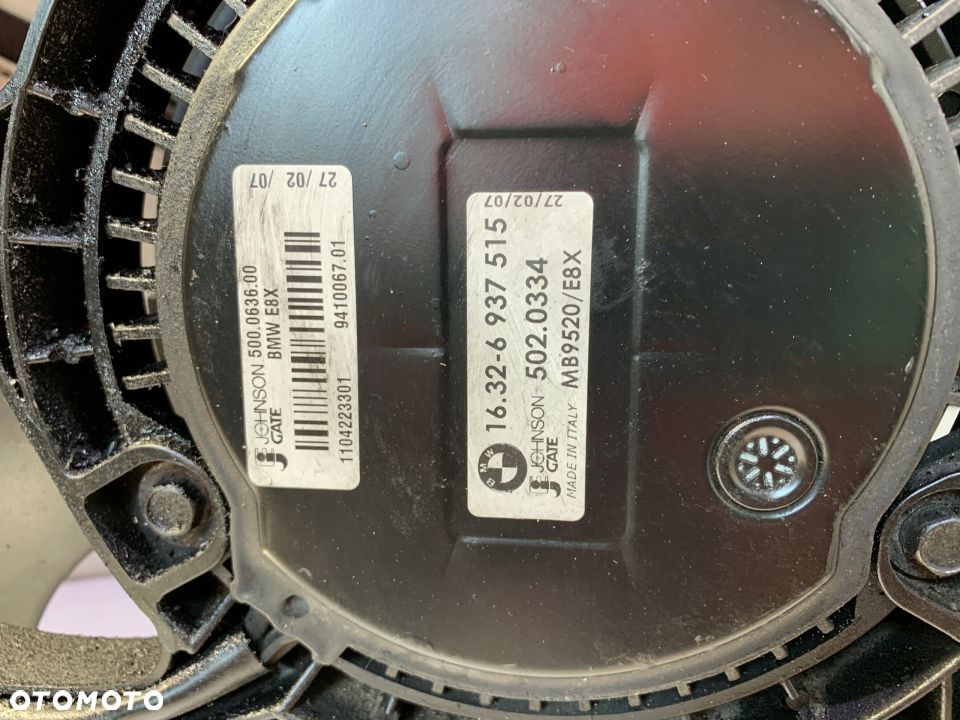 WENTYLATOR Z OSŁONĄ BMW N52 E90 E91 E92 325i 330i - 4