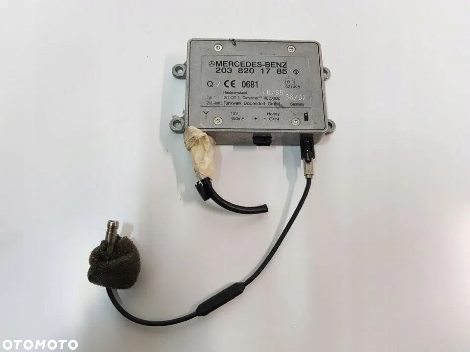 MODUŁ ANTENY MERCEDES ML W163 LIFT 2038201785 - 1