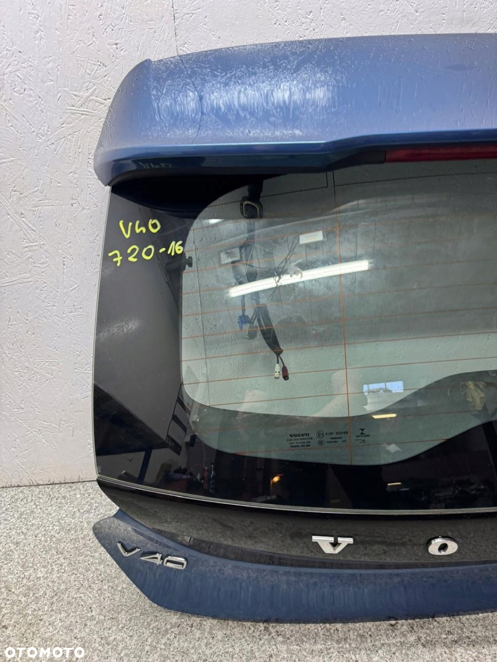 KLAPA BAGAŻNIKA TYŁ TYLNA VOLVO V40 II 2015-2019 720-16 - 5