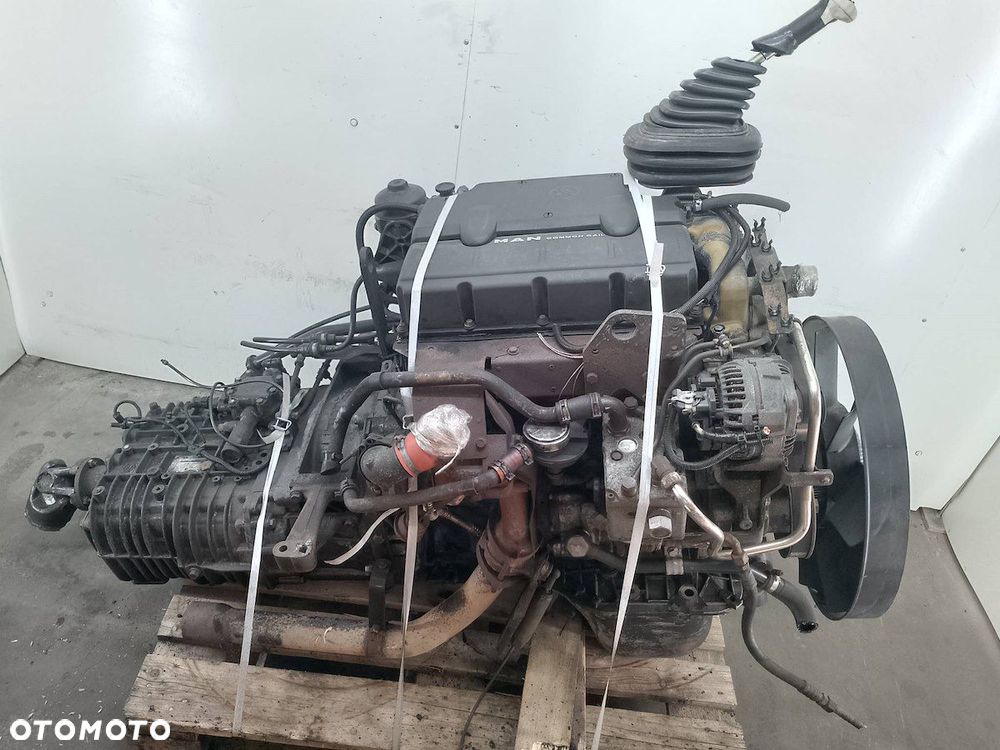 SILNIK KOMPLETNY+ SKRZYNIA MAN TGL 12.180 4X2 BL D0834 LFL4  6S850 - 6