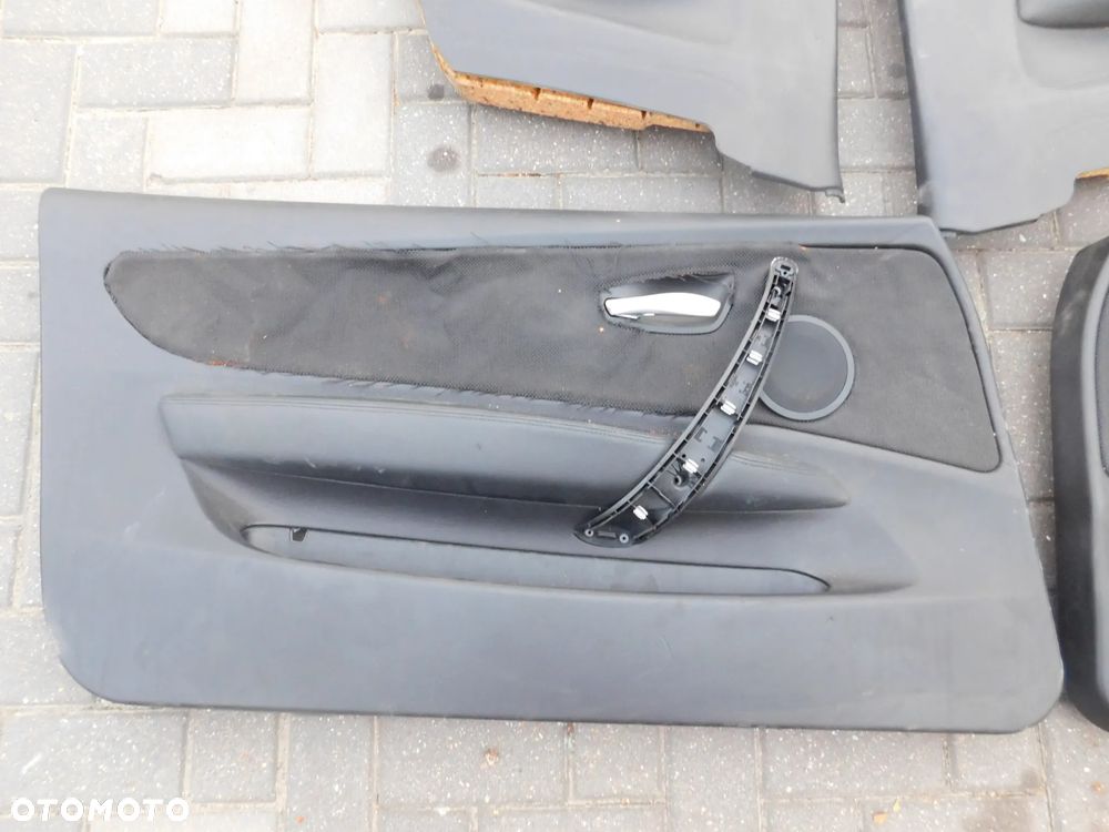 boczki drzwi tapicerka BMW E81 3D M-PAKIET CZARNA - 2