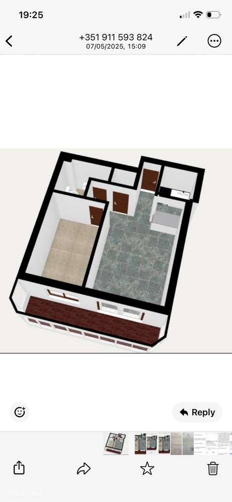Apartamento T1 em frente à praia - Grande imagem: 2/6