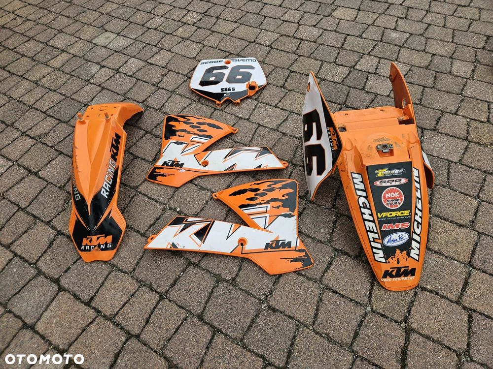 KTM SX 65 ZESTAW PLASIKÓW KOMPLET OWIEWKI OSŁONY BLOTNIK - 2