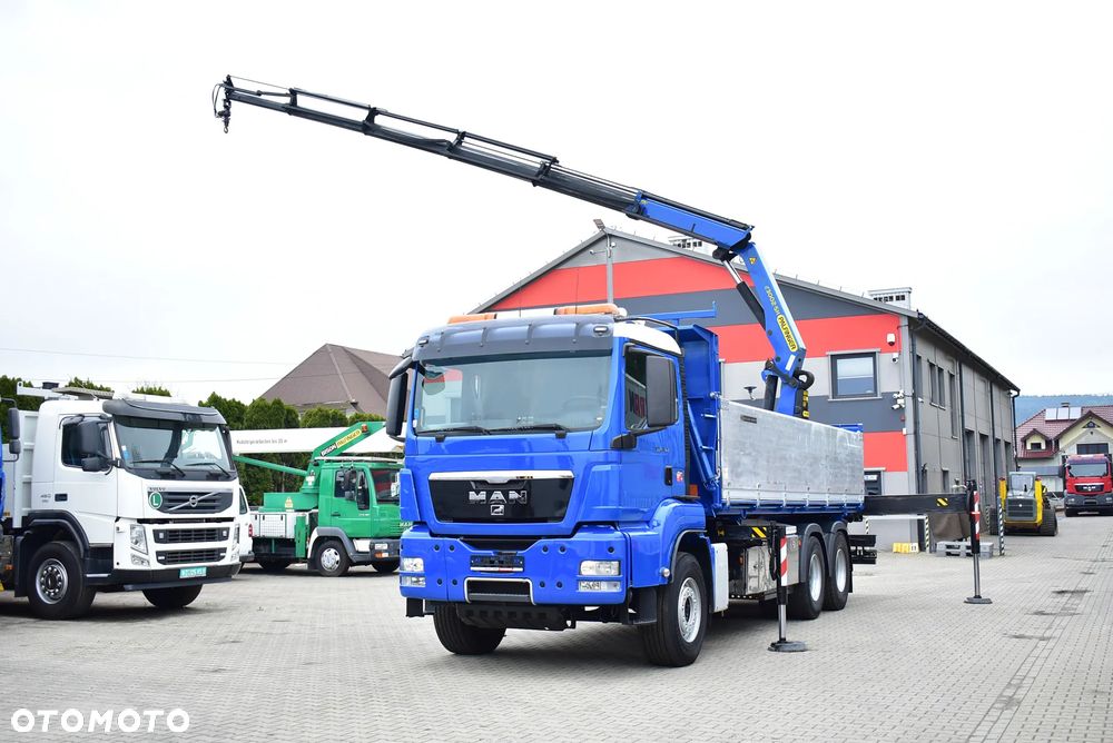 MAN TGS 33.480 6x4 BL Wywrotka 6.70m. + Palfinger PK 23002 SH / 5 i 6 Funkcja/ Rotator/  Retarder/ Pilot/ Kipper/ Kiper/ Crane/ HDS/ Kran/żuraw/ Manipulator / Sprowadzony ! - 1