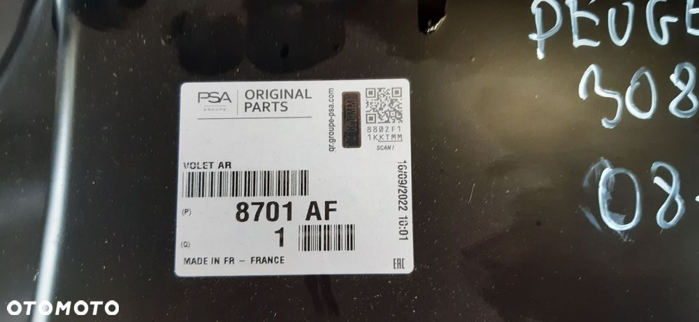 PEUGEOT 308 KOMBI 08-11 KLAPA TYŁ - 9