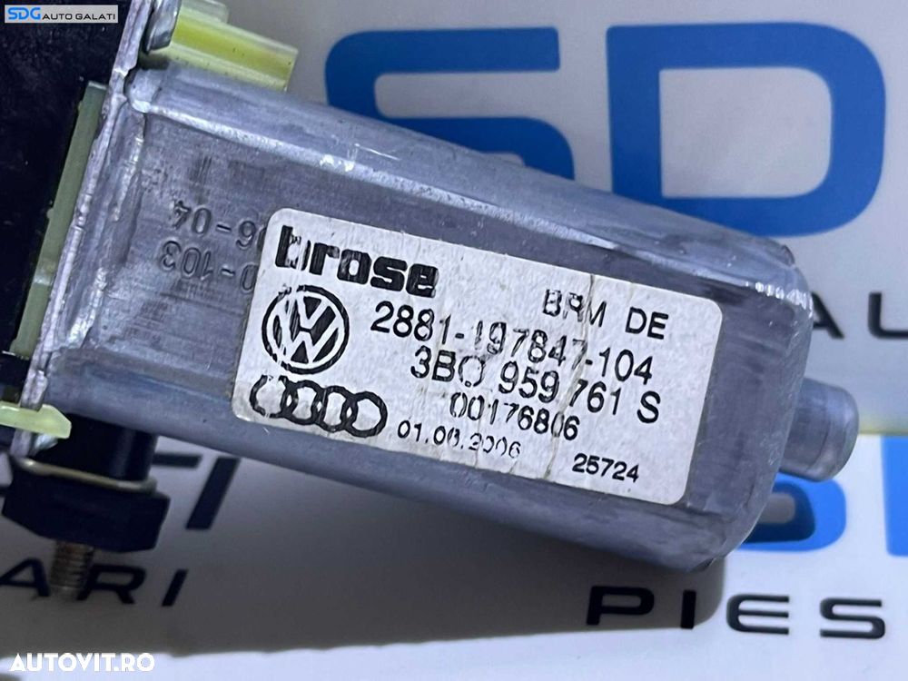 Motor Motoras Reglaj Ajustare Spatar Scaun Electric Stanga Fata Sofer Skoda Octavia 1 2001 - 2011 Cod 3B0959761S - 3