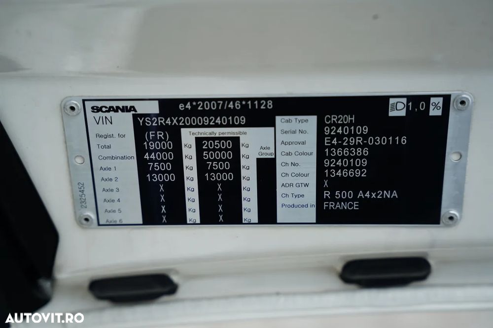 Scania R 500 / RETARDER / I-PARK COOL / JANTE DIN ALIAJ / EURO 6 - 39