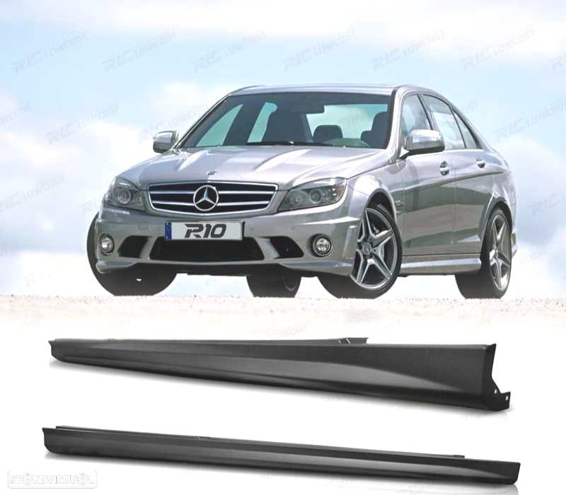 EMBALADEIRAS LATERAIS MERCEDES CLASE C W204 LOOK AMG 07-14 - 1