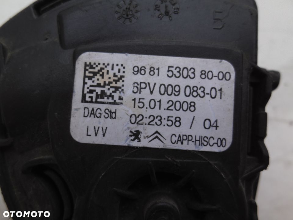 POTENCJOMETR GAZU PEDAŁ 968153038000 PEUGEOT 307 2,0 HDi - 3