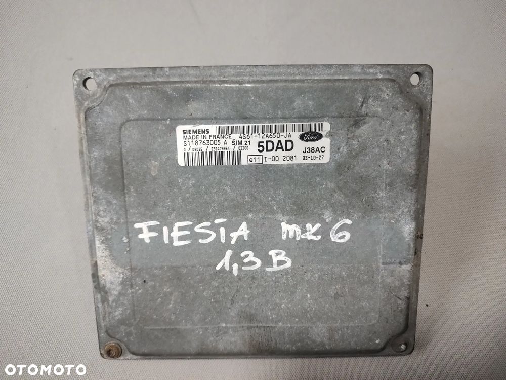 FIESTA MK6 1.3 16V STEROWNIK SILNIKA 4S61-12A650-JA - 1