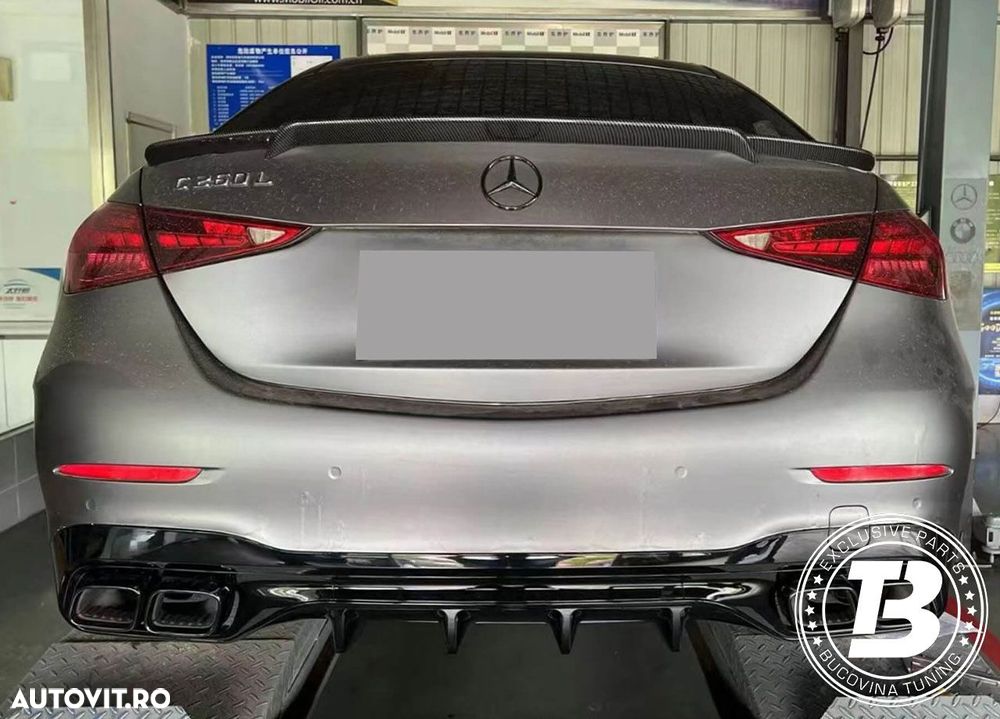 Difuzor Bara Spate cu Ornamente compatibil cu Mercedes C Class W206 C63 Design - 19