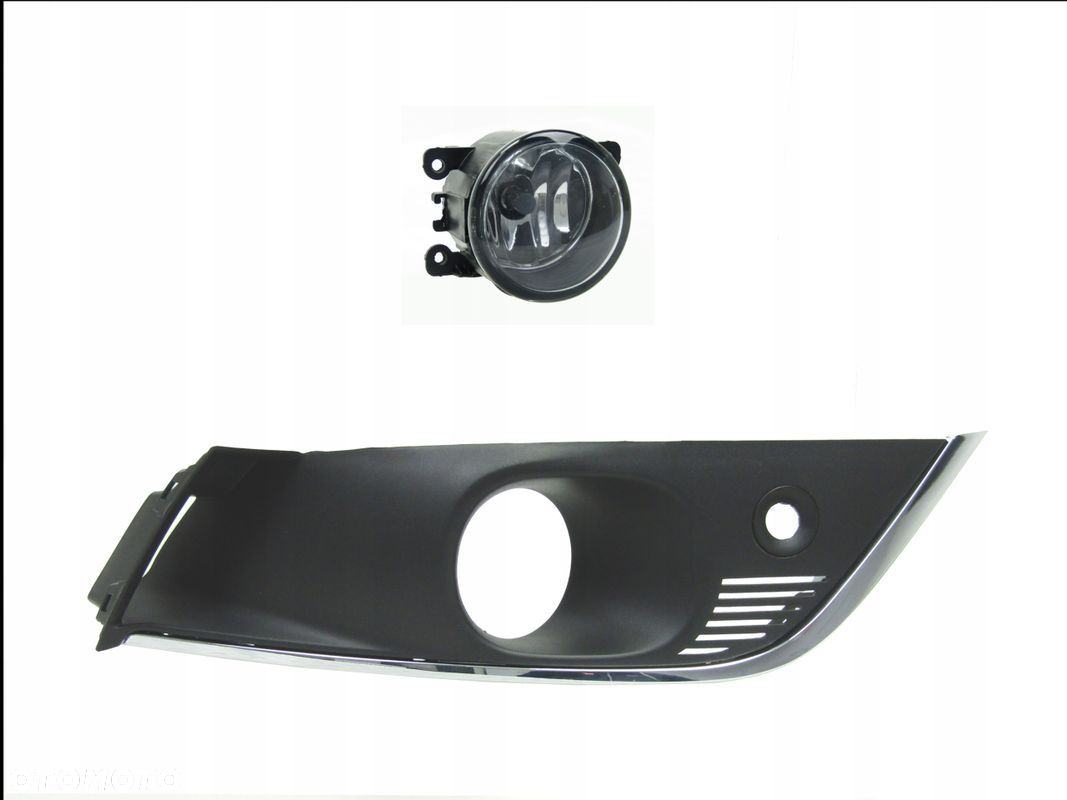 Renault Megane 16 - 20 Kratka / atrapy pod PDC + chromy + halogeny Zestaw - 6